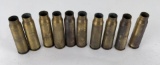 10x WW2 Brass 20mm Anti Aircraft Shell Cases