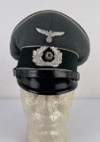 WW2 German Wehrmacht Officers Visor Hat
