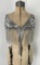 Antique Art Deco Flapper Girl Beaded Shawl