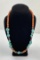 Santo Domingo Indian Turquoise Coral Necklace