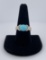 14k Yellow Gold Sleeping Beauty Turquoise Ring