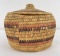 Alaskan Inuit Eskimo Lidded Basket