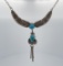 Navajo Sterling Silver Turquoise Necklace