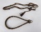 Antique Cowboy Braided Leather Headstall and Bosal