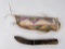 Plains Indian Painted Parfleche Knife Scabbard