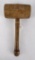 Antique American Primitive Wood Mallet Hammer