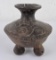 Ancient Pre Columbian Tripod Pottery Vase