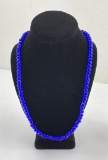 Hudsons Bay Blue White Heart Trade Beads