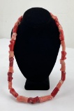 Navajo Red Angel Skin Coral Necklace