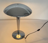 Mid Century Chrome Mushroom Table Lamp