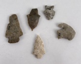 Ancient Indian Artifact Arrowheads Points