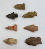 Ancient Indian Artifact Arrowheads Points