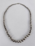 Taxco Sterling Silver Bead Necklace