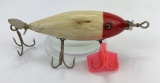 Antique Heddon Wood Fishing Lure Top Water Musky