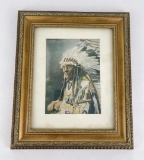 Chief Little Wound Sioux Indian Print Rinehart