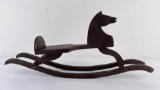 Childs Toy Wood Rocking Horse