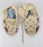 Quilled Native American Indian Moccasins