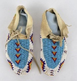 Plains Native American Indian Beaded Moccasins
