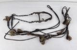 Antique Cowboy Braided Leather Headstall and Bit