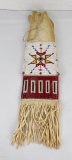 Plains Indian Quilled and Beaded Pipe Bag