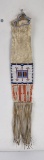 Antique Plains Indian Beaded Quilled Pipe Bag