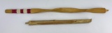 Pair of Native American Indian Pipe Stems
