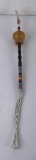 Plains Native American Indian Beaded Dance Rattle