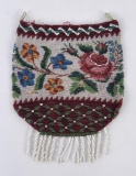 Antique European Beaded Purse Bag