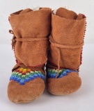 Plains Native American Indian Beaded Moccasins