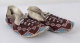 Antique Plains Indian Beaded Moccasins