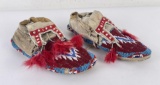 Antique Plains Indian Beaded Moccasins