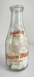 Union Milk Company Pyro Bottle