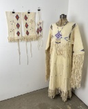 Stunning Plains Indian Quilled Dress Set