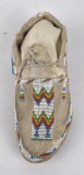 Shoshone Indian Beaded Single Moccasin