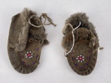 Canadian Indian Beaded Baby Moccasins