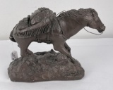 RJ Moore Chalkware Horse Sculpture