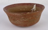 Polychrome Pre Columbian Pottery Bowl Pot