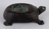 Antique Navajo Turtle Effigy Pigment Grinding Bowl