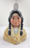 Indian Child Pottery Bust