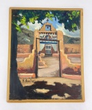 Santo Domingo Pueblo Church Painting