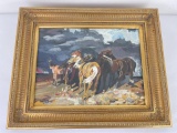 Wunderlich Oil on Board Horse Painting