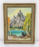 John Henri Moser Utah Oil on Board Painting