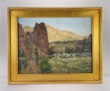Josh Elliott Smith Rock Park Oregon Oil Painting