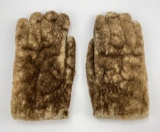 Antique Montana Cowboy Fur Gloves