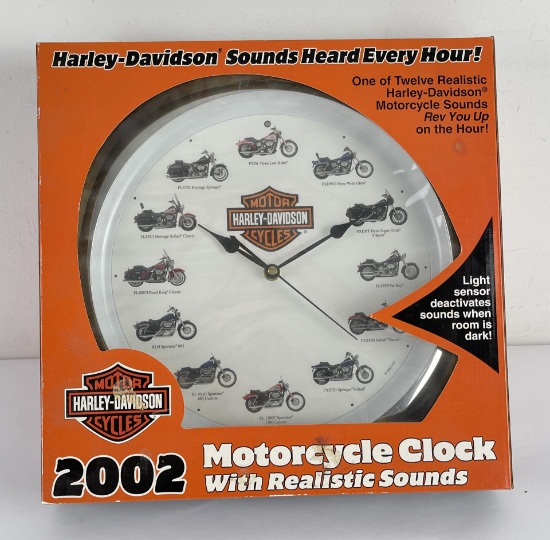 2002 Harley Davidson Motorcycle Clock