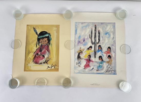 Pair of Ted Degrazia Indian Prints