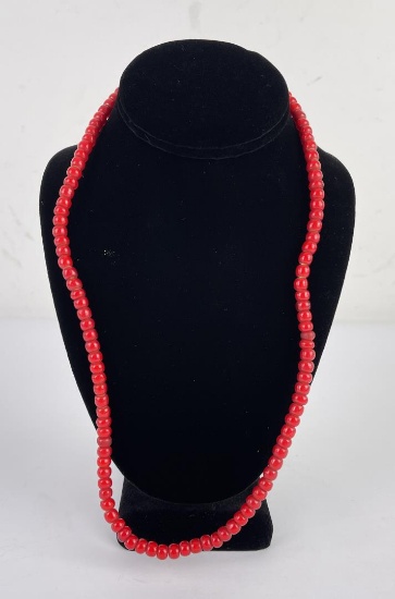 Hudsons Bay Red White Heart Trade Beads