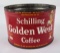 Schilling Golden West 1lb Coffee Tin Can