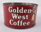 Golden West 1lb Coffee Tin Can