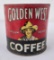 Golden West Coffee Can Oregon